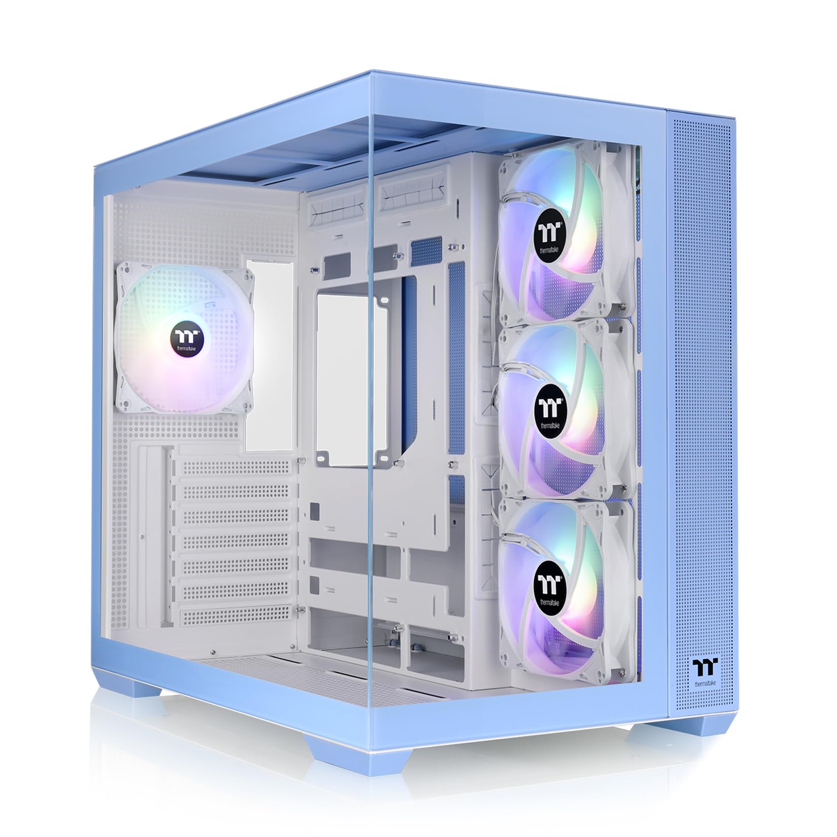 Amazon.com: Thermaltake View 380 TG ARGB Hydrangea Blue ATX Case